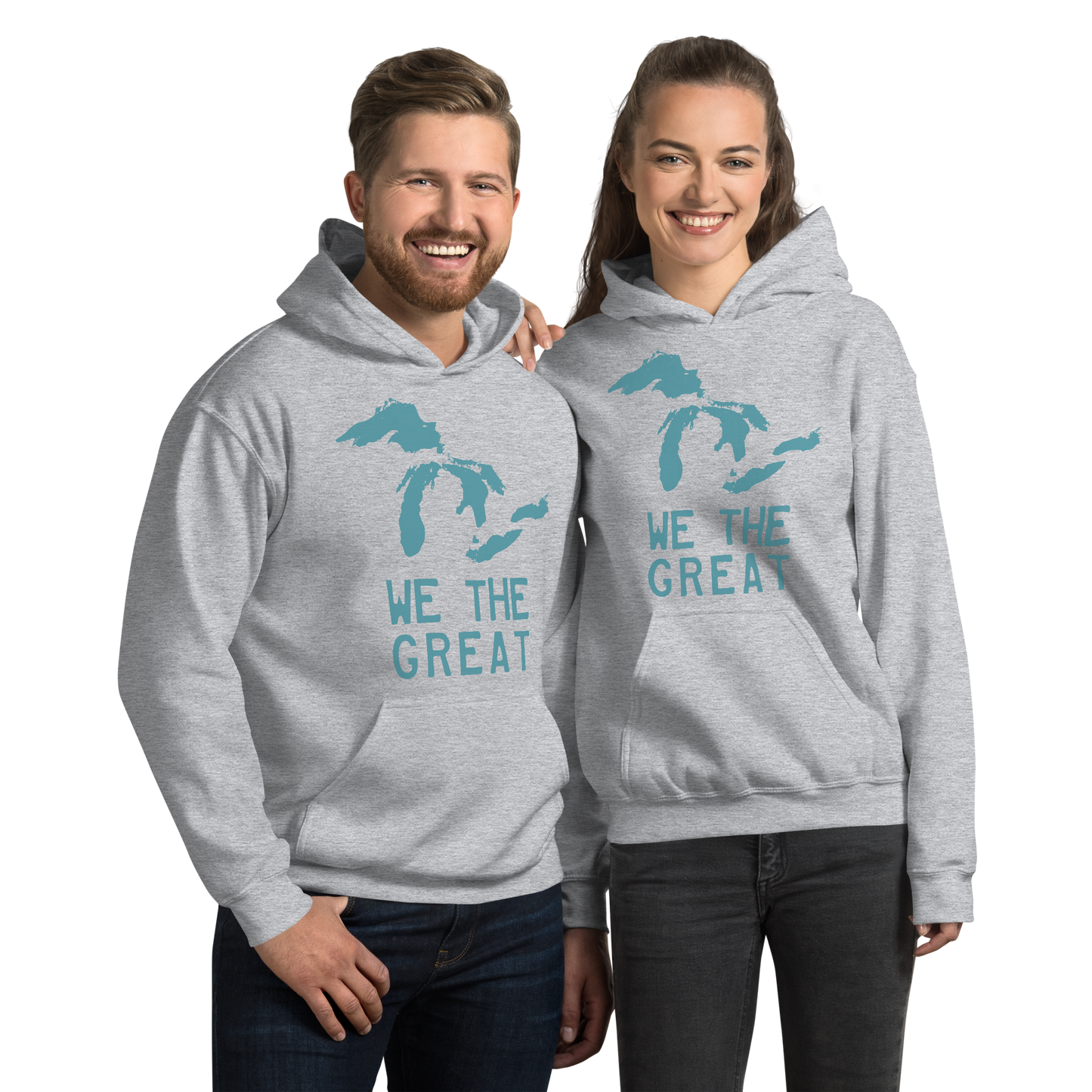 Great Lakes 'We the Great' Hoodie (Huron Blue) | Unisex Standard