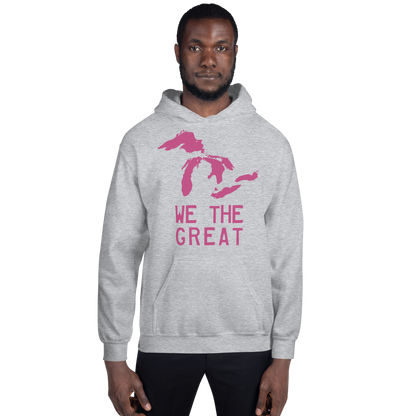 Great Lakes 'We the Great' Hoodie (Apple Blossom Pink) | Unisex Standard