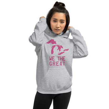 Great Lakes 'We the Great' Hoodie (Apple Blossom Pink) | Unisex Standard