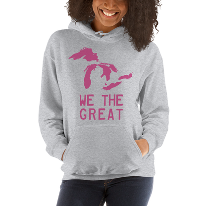 Great Lakes 'We the Great' Hoodie (Apple Blossom Pink) | Unisex Standard