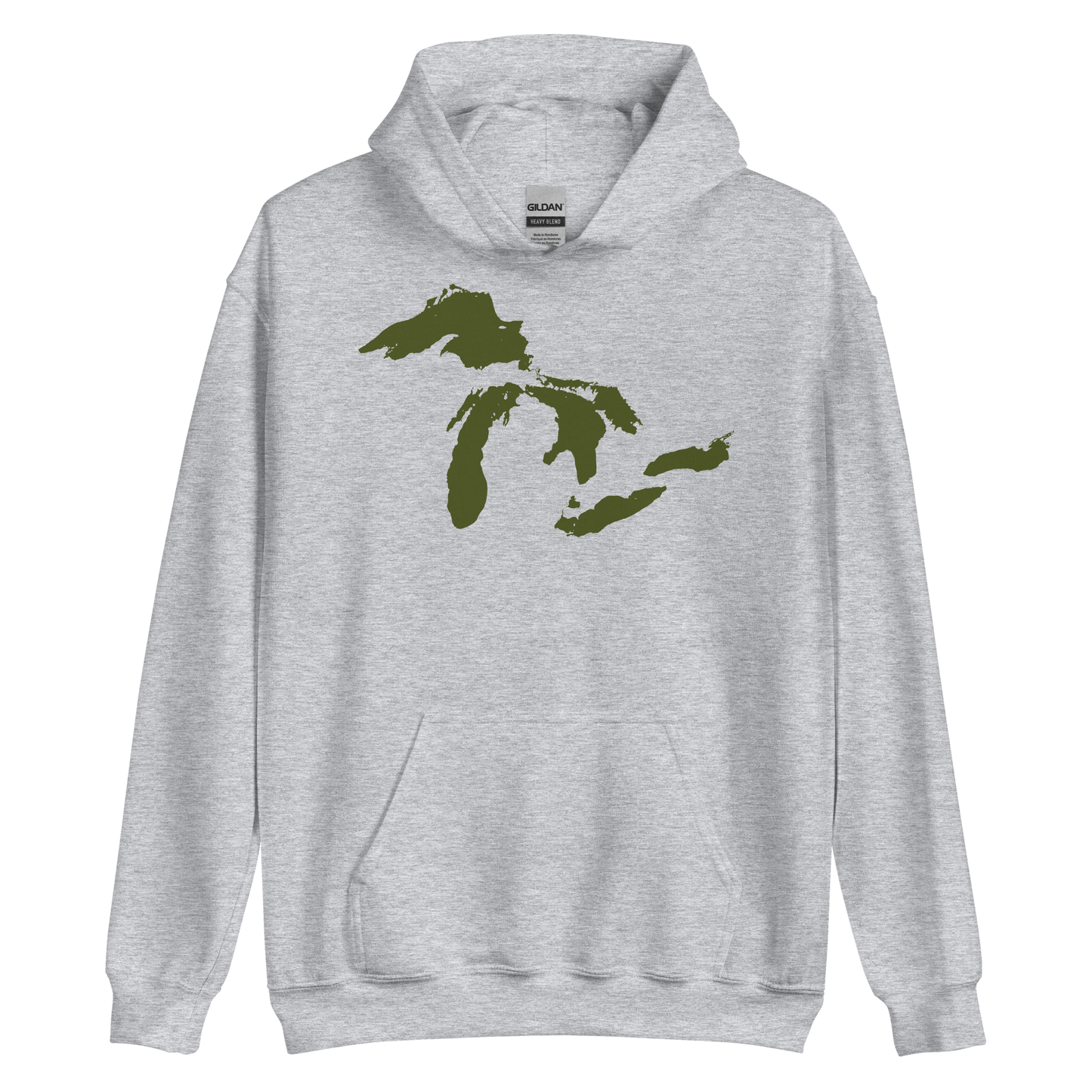 Great Lakes Hoodie (Army Green) | Unisex Standard