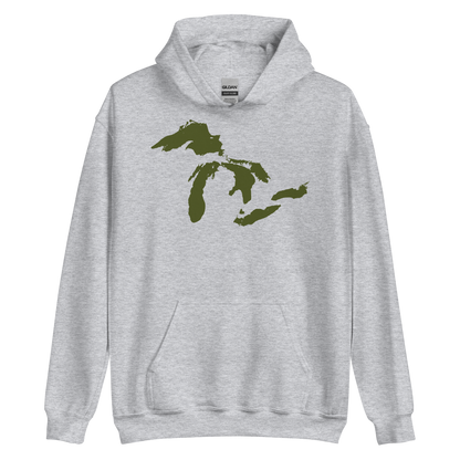 Great Lakes Hoodie (Army Green) | Unisex Standard