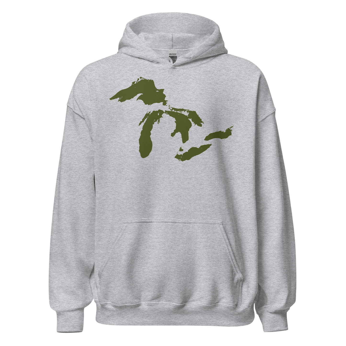 Great Lakes Hoodie (Army Green) | Unisex Standard