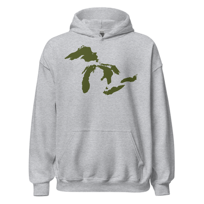 Great Lakes Hoodie (Army Green) | Unisex Standard