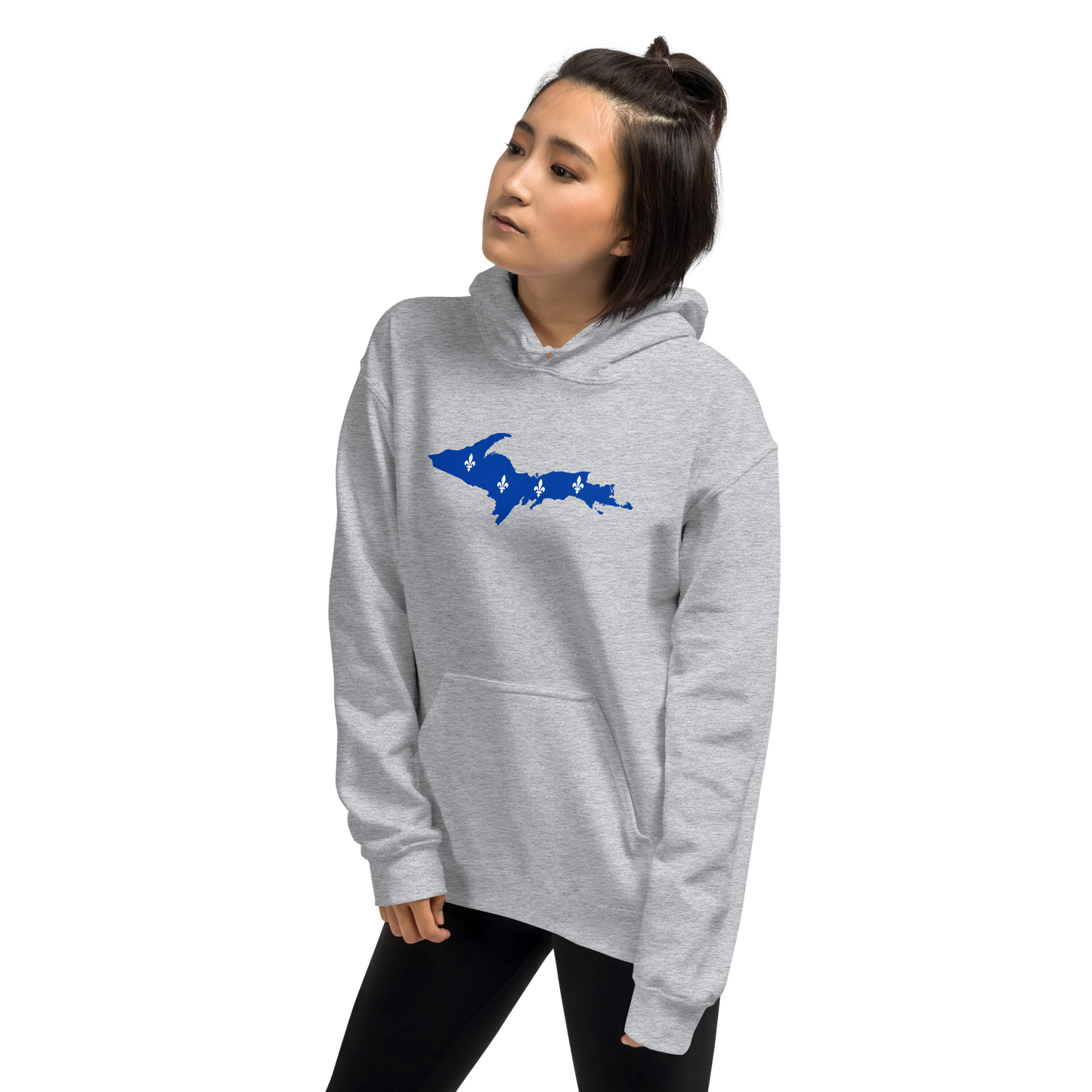 Michigan Upper Peninsula Hoodie (w/ UP Quebec Flag Outline) | Unisex Standard