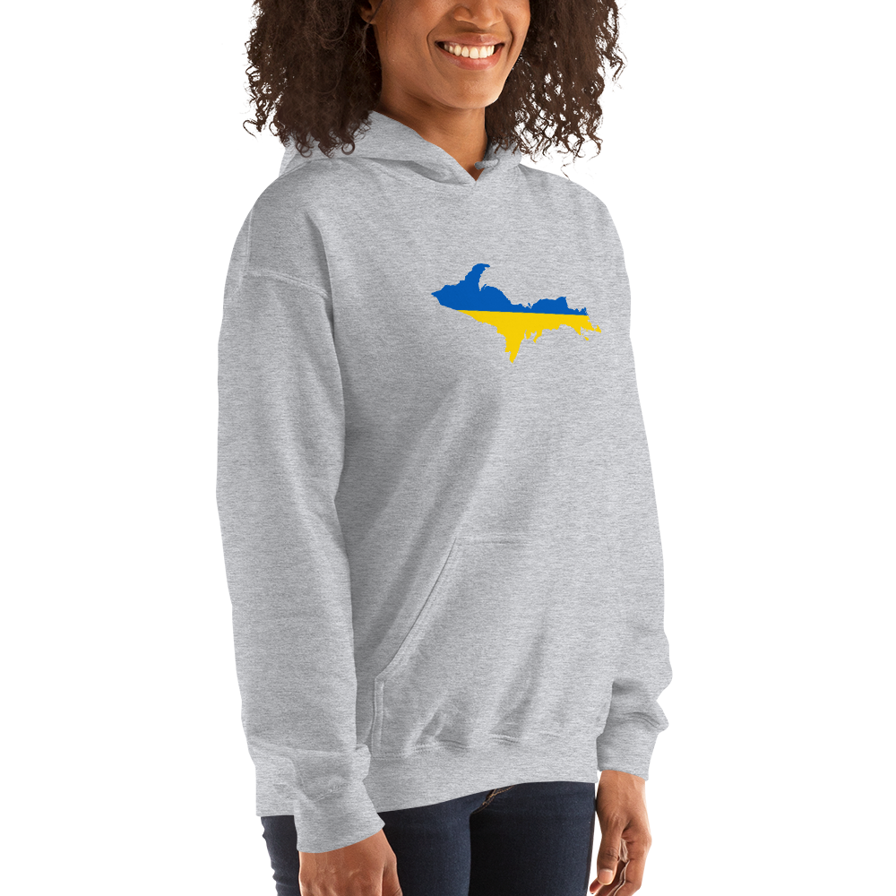 Michigan Upper Peninsula Hoodie (w/ UP Ukraine Outline) | Unisex Standard