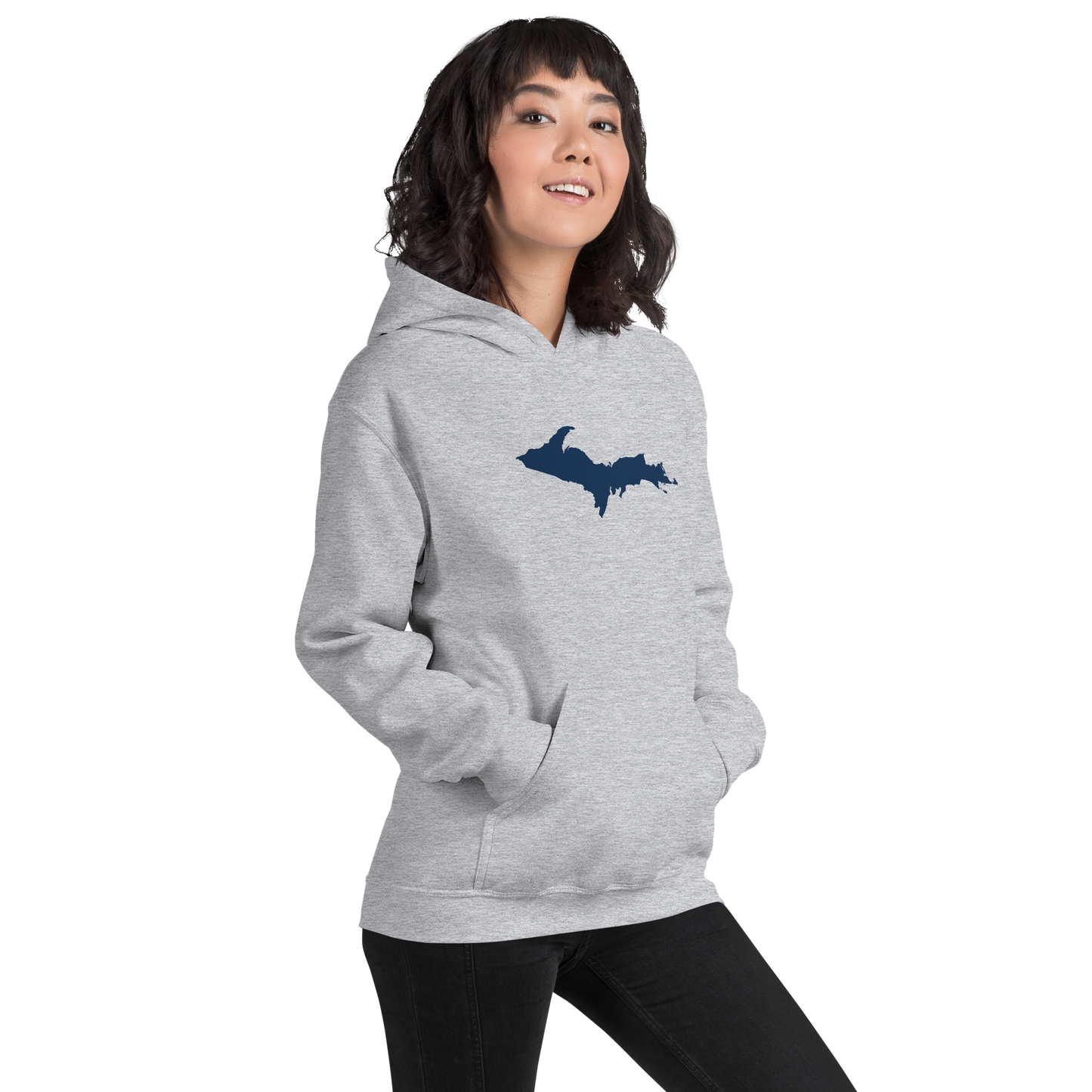 Michigan Upper Peninsula Hoodie (w/ UP Outline) | Unisex Standard