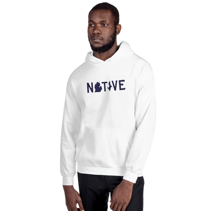 Michigan 'Native' Hoodie (Licence Plate Font) | Unisex Standard - Emb.