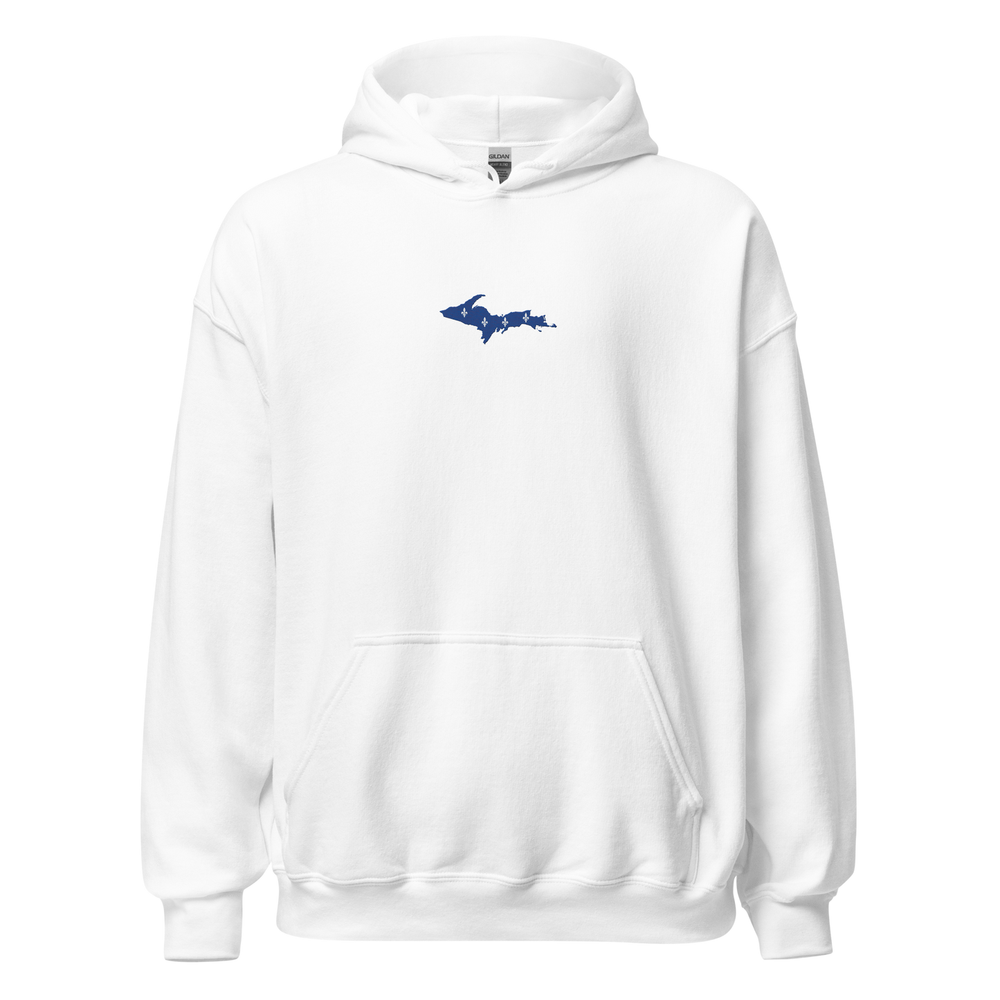 Michigan Upper Peninsula Hoodie (w/ Embroidered UP Quebec Flag Outline) | Unisex Standard