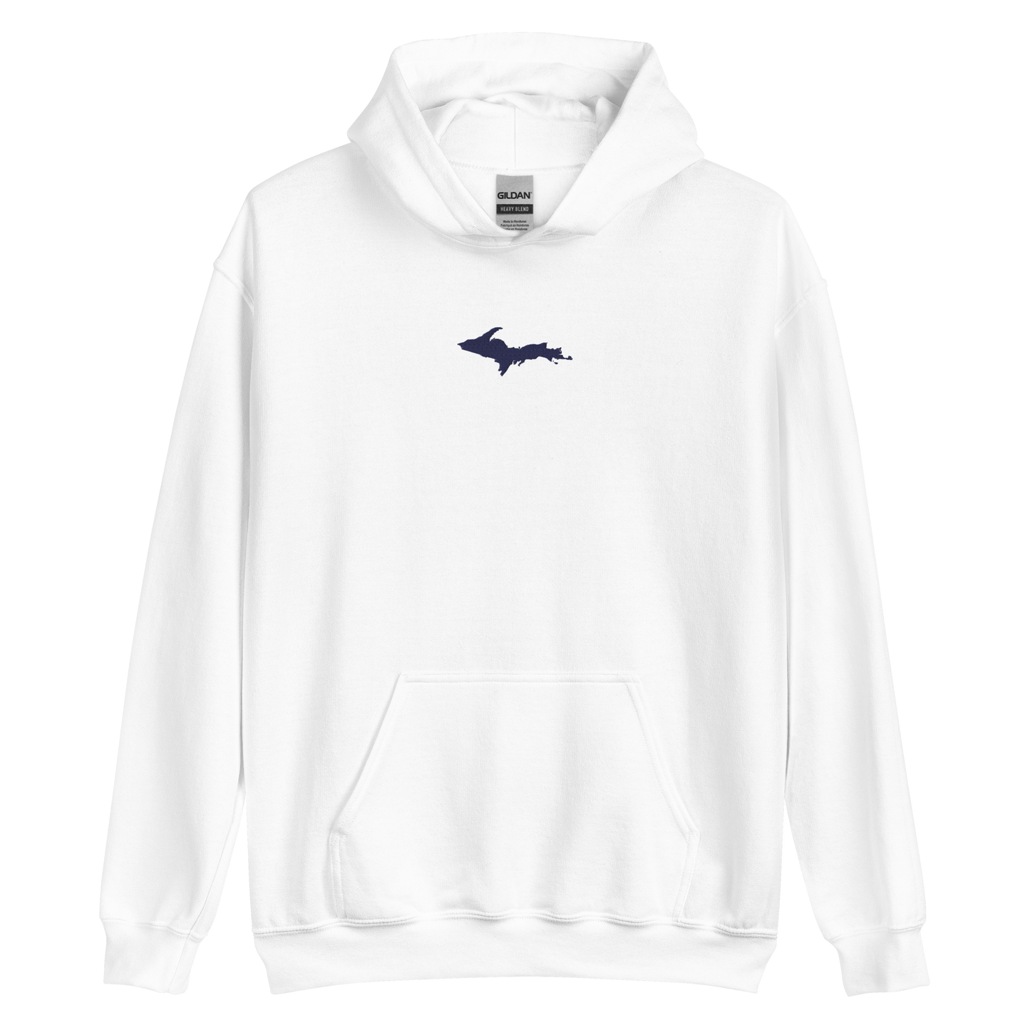 Michigan Upper Peninsula Hoodie (w/ Embroidered UP Outline) | Unisex Standard