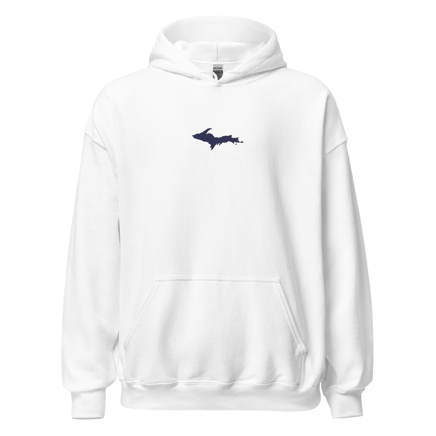 Michigan Upper Peninsula Hoodie (w/ Embroidered UP Outline) | Unisex Standard