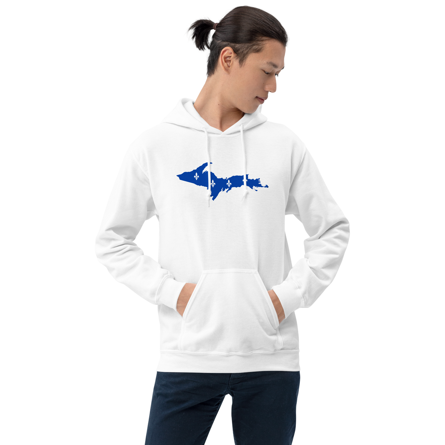 Michigan Upper Peninsula Hoodie (w/ UP Quebec Flag Outline) | Unisex Standard