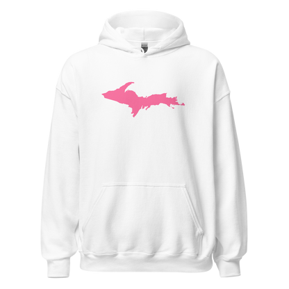 Michigan Upper Peninsula Hoodie (w/ Pink UP Outline) | Unisex Standard