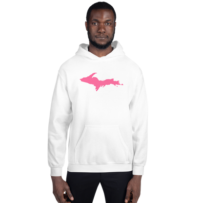 Michigan Upper Peninsula Hoodie (w/ Pink UP Outline) | Unisex Standard