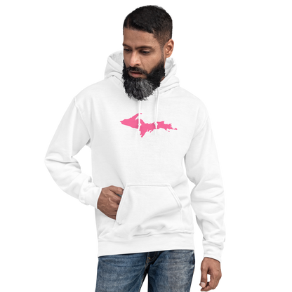 Michigan Upper Peninsula Hoodie (w/ Pink UP Outline) | Unisex Standard