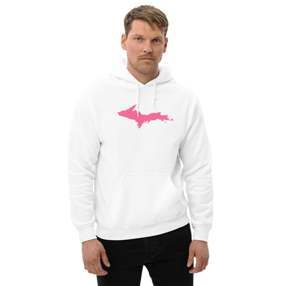 Michigan Upper Peninsula Hoodie (w/ Pink UP Outline) | Unisex Standard