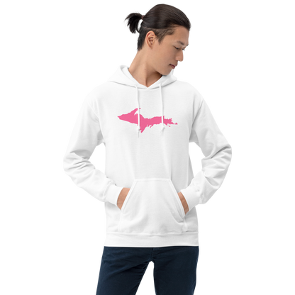 Michigan Upper Peninsula Hoodie (w/ Pink UP Outline) | Unisex Standard