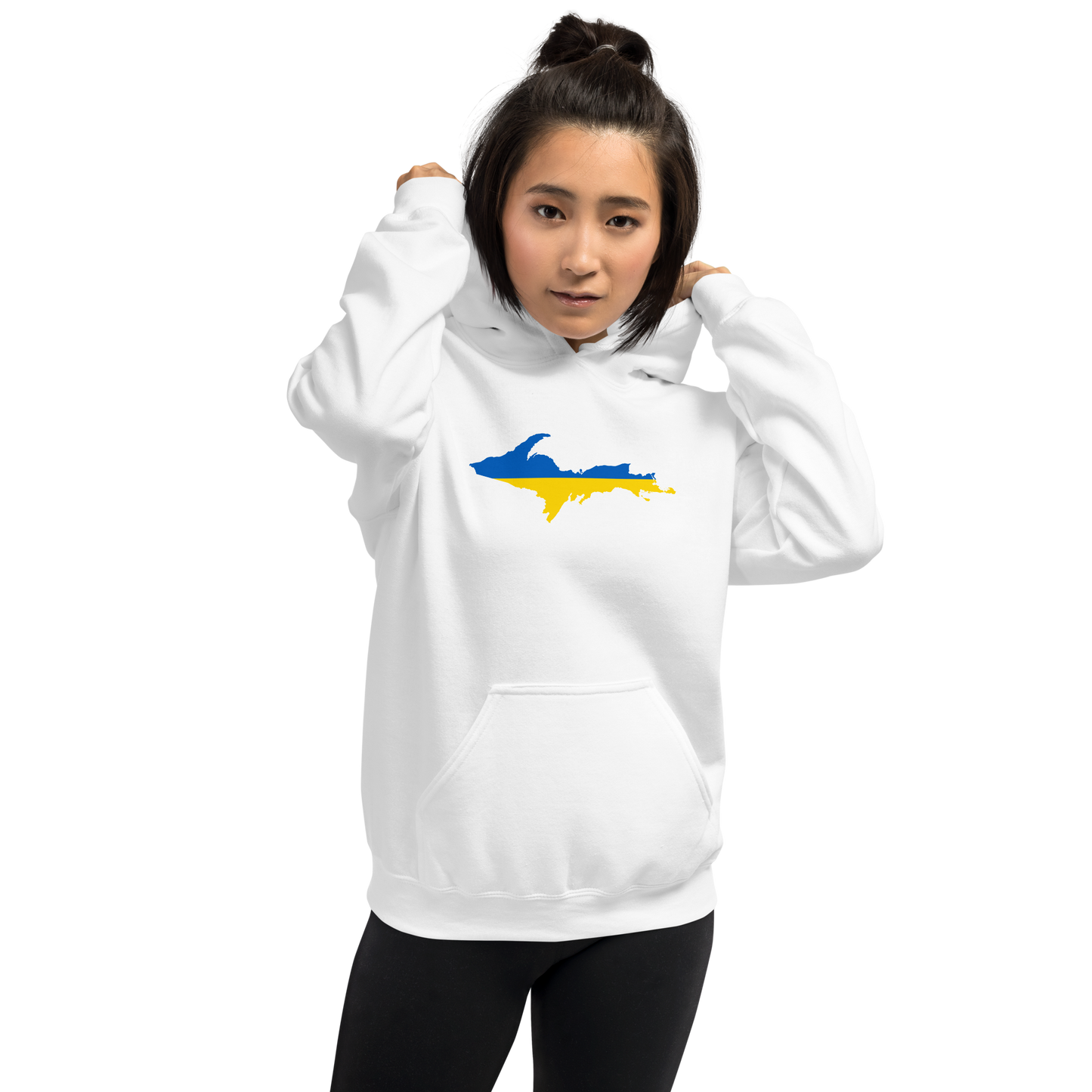 Michigan Upper Peninsula Hoodie (w/ UP Ukraine Outline) | Unisex Standard