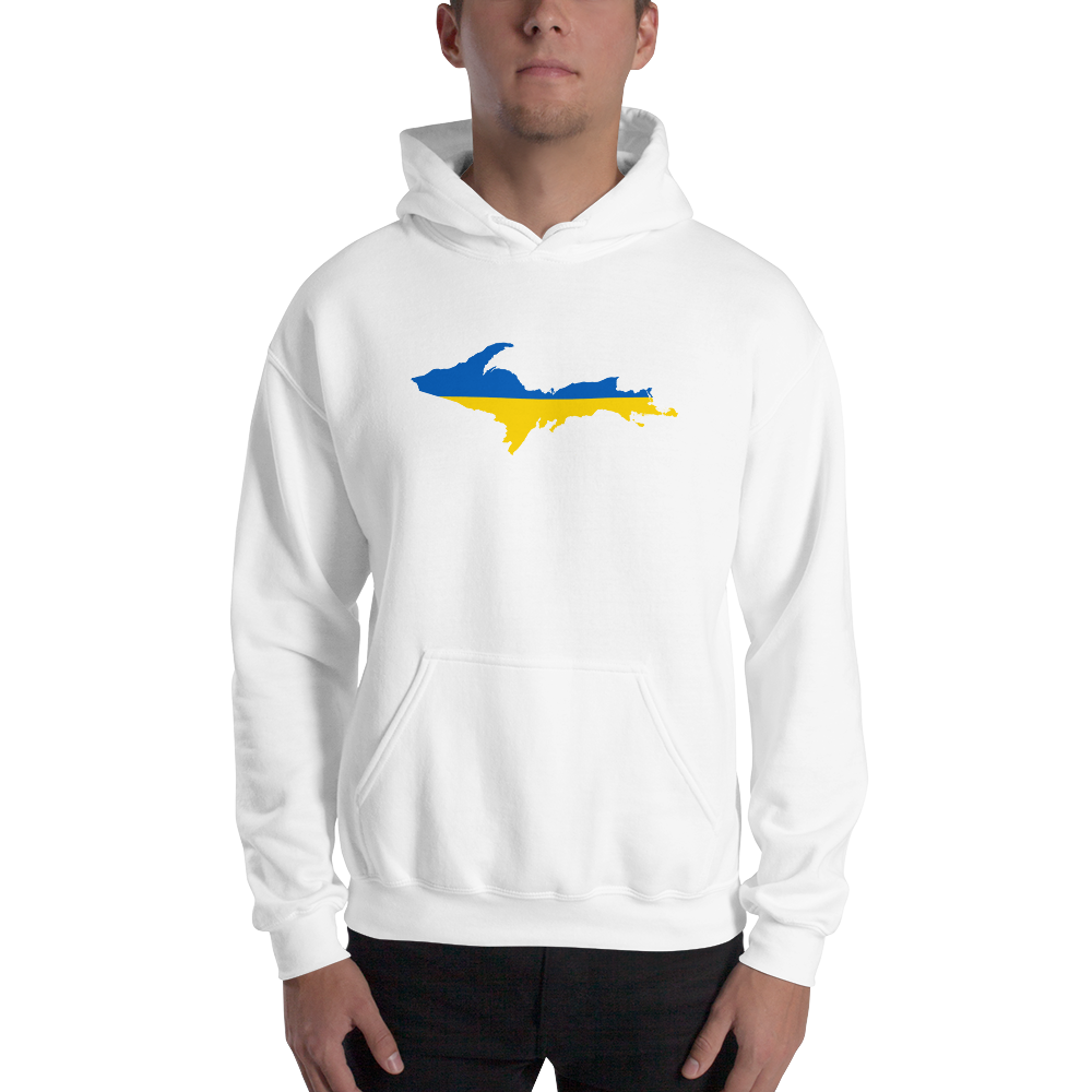 Michigan Upper Peninsula Hoodie (w/ UP Ukraine Outline) | Unisex Standard