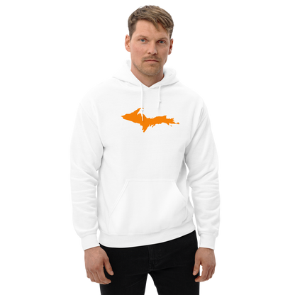 Michigan Upper Peninsula Hoodie (w/ Orange UP Outline) | Unisex Standard