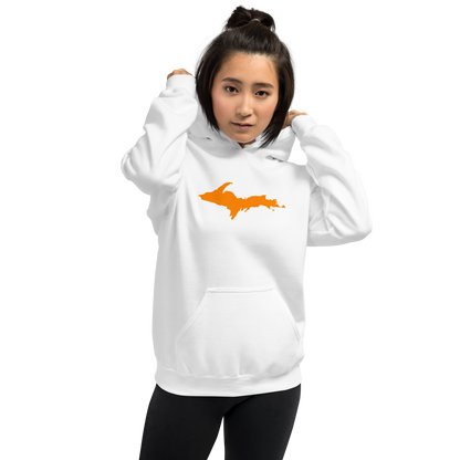 Michigan Upper Peninsula Hoodie (w/ Orange UP Outline) | Unisex Standard