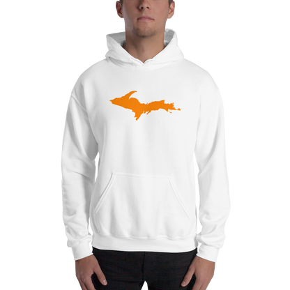 Michigan Upper Peninsula Hoodie (w/ Orange UP Outline) | Unisex Standard