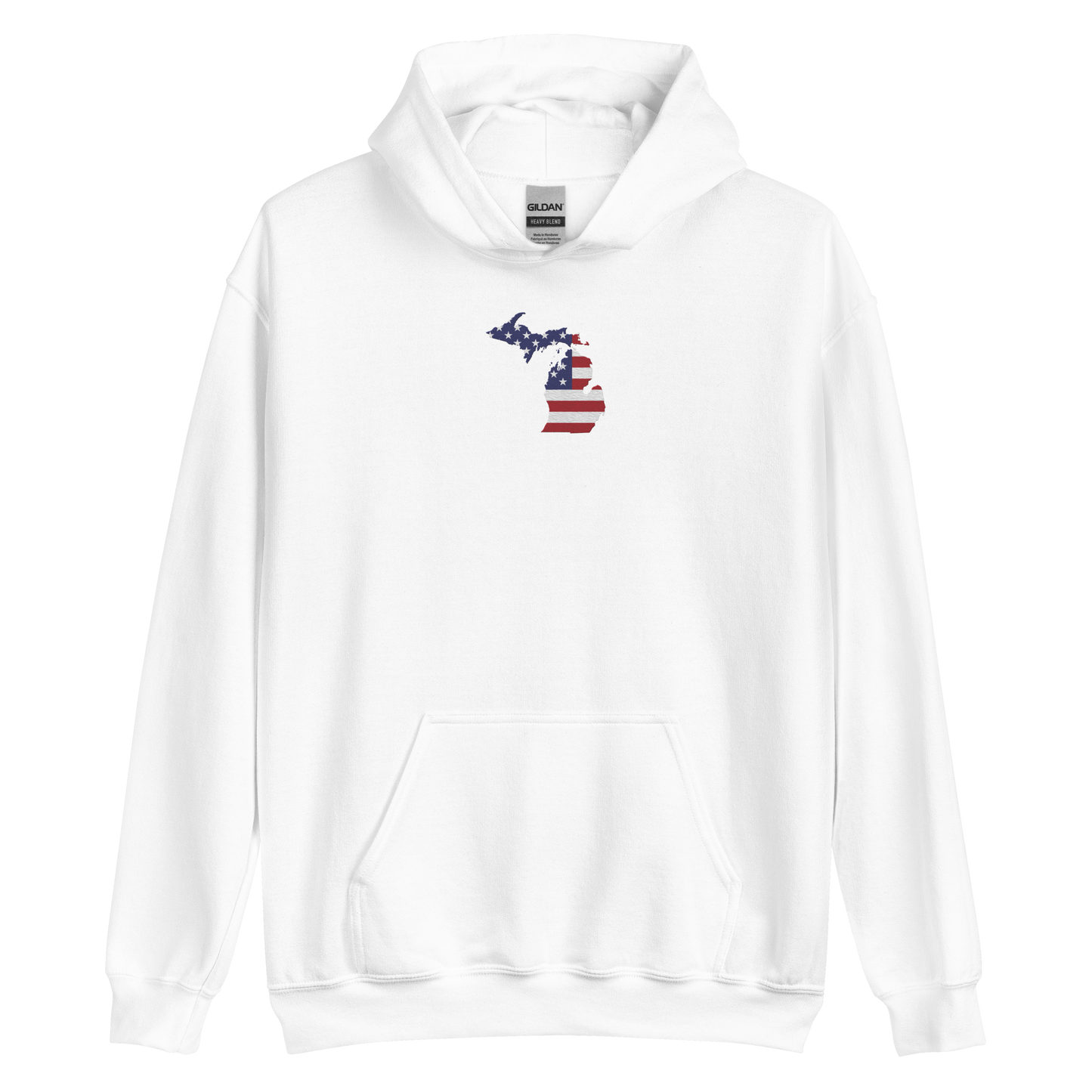 Michigan Hoodie (w/ MI USA Flag) | Unisex Standard - Emb.