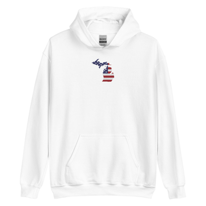 Michigan Hoodie (w/ MI USA Flag) | Unisex Standard - Emb.