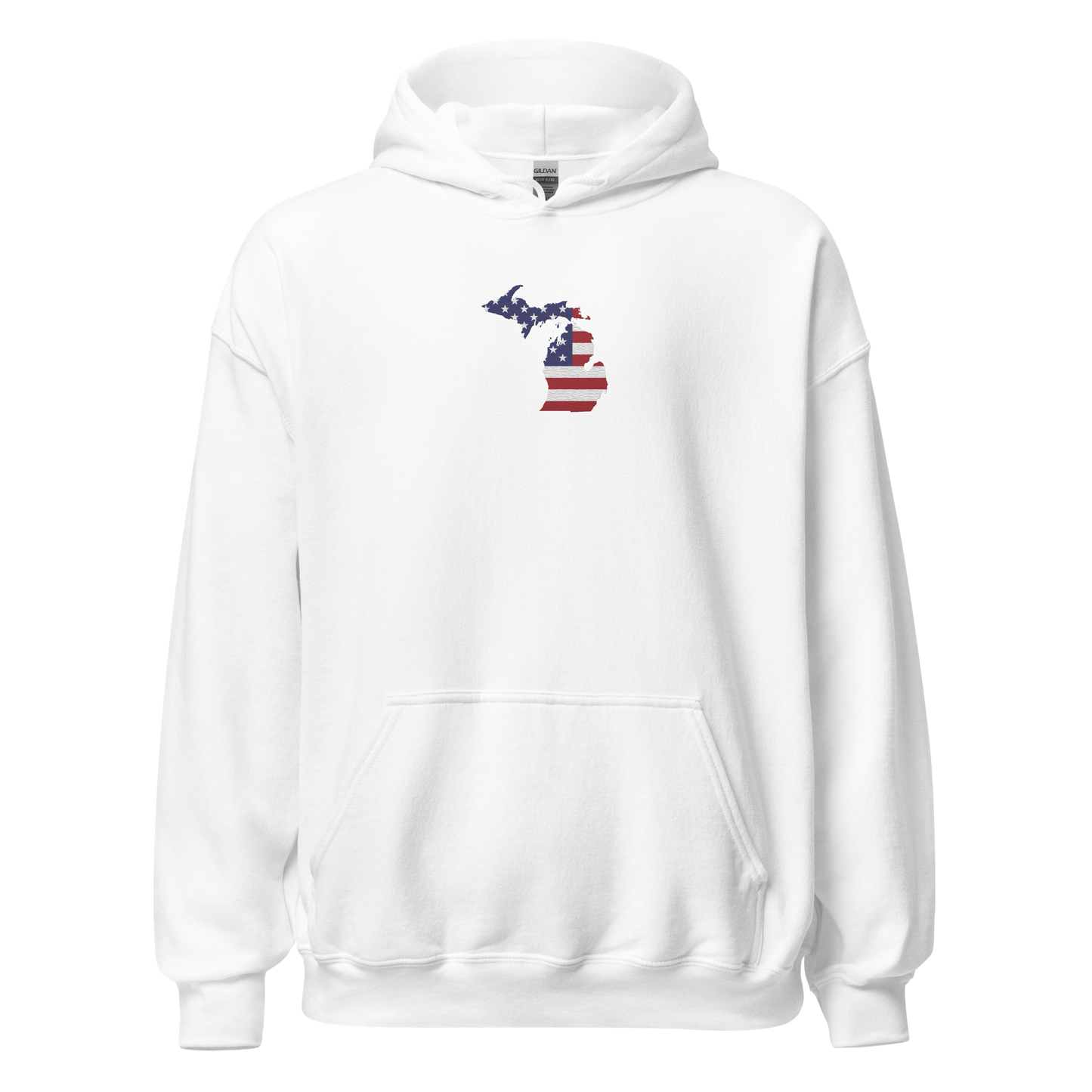 Michigan Hoodie (w/ MI USA Flag) | Unisex Standard - Emb.