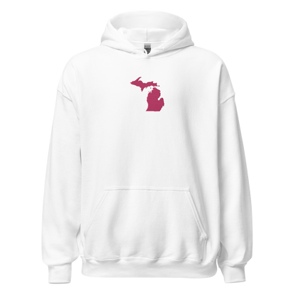 Michigan Hoodie (w/ Pink MI Outline) | Unisex Standard - Emb.