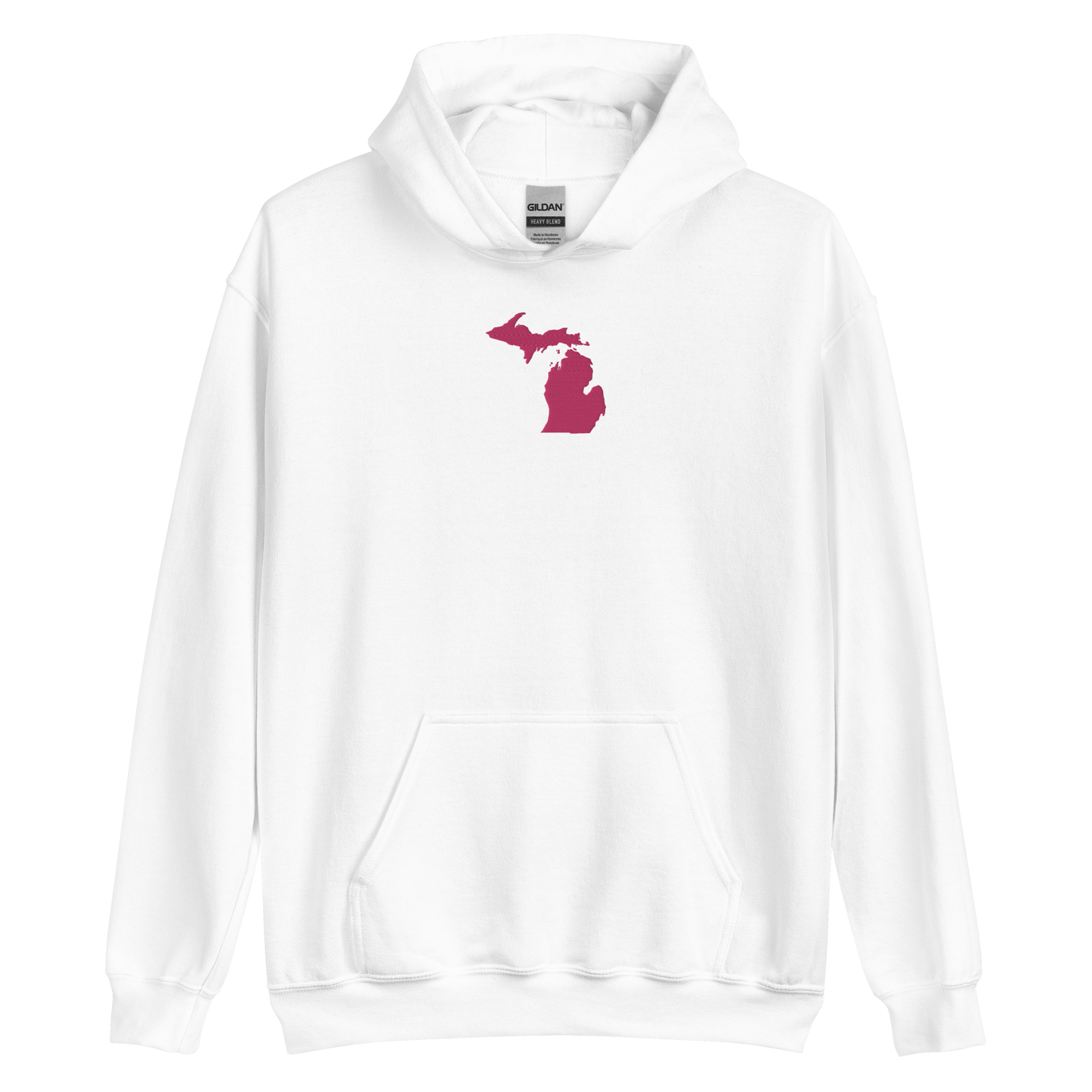 Michigan Hoodie (w/ Pink MI Outline) | Unisex Standard - Emb.