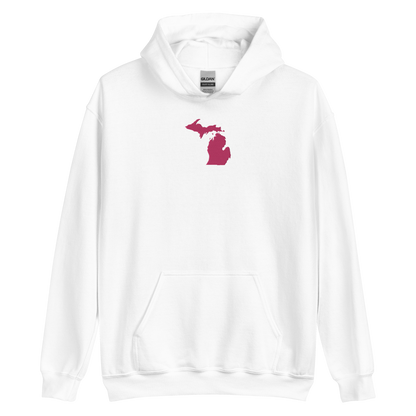 Michigan Hoodie (w/ Pink MI Outline) | Unisex Standard - Emb.