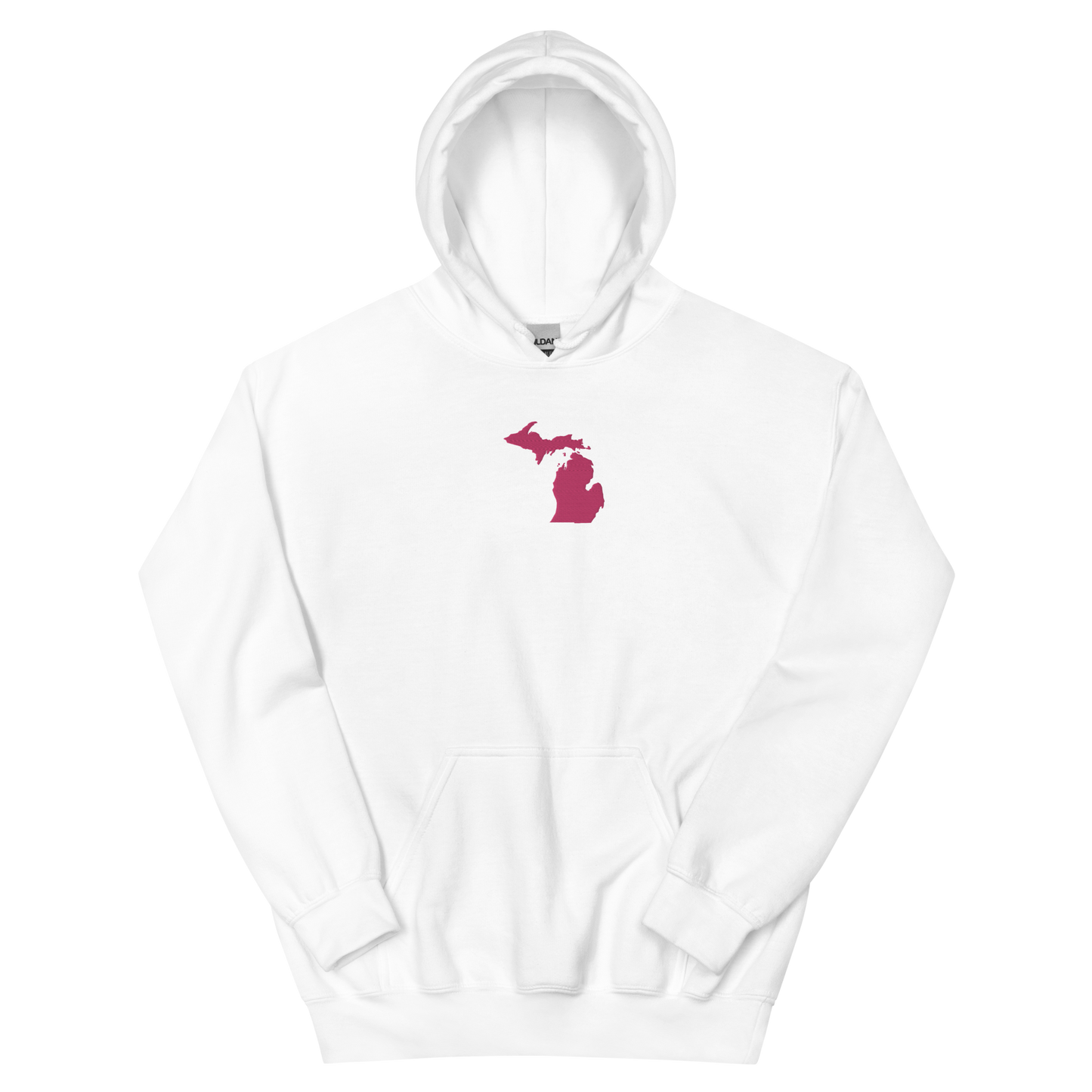 Michigan Hoodie (w/ Pink MI Outline) | Unisex Standard - Emb.