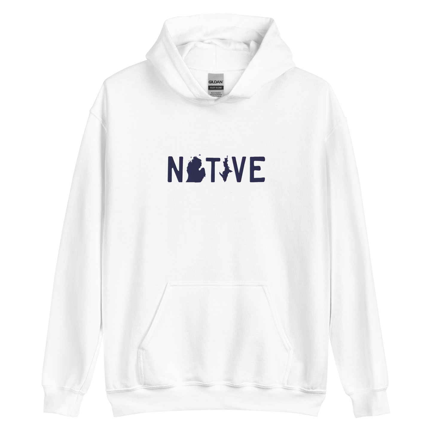 Michigan 'Native' Hoodie (Licence Plate Font) | Unisex Standard - Emb.