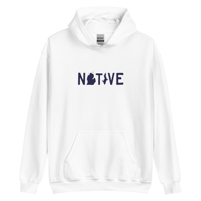 Michigan 'Native' Hoodie (Licence Plate Font) | Unisex Standard - Emb.