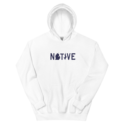 Michigan 'Native' Hoodie (Licence Plate Font) | Unisex Standard - Emb.