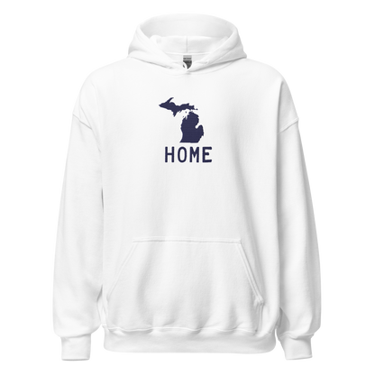 Michigan 'Home' Hoodie (Licence Plate Font) | Unisex Standard - Emb.