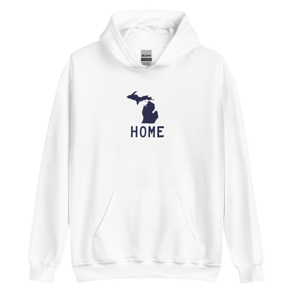 Michigan 'Home' Hoodie (Licence Plate Font) | Unisex Standard - Emb.