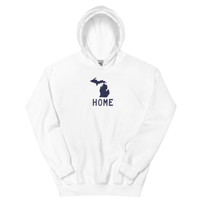 Michigan 'Home' Hoodie (Licence Plate Font) | Unisex Standard - Emb.