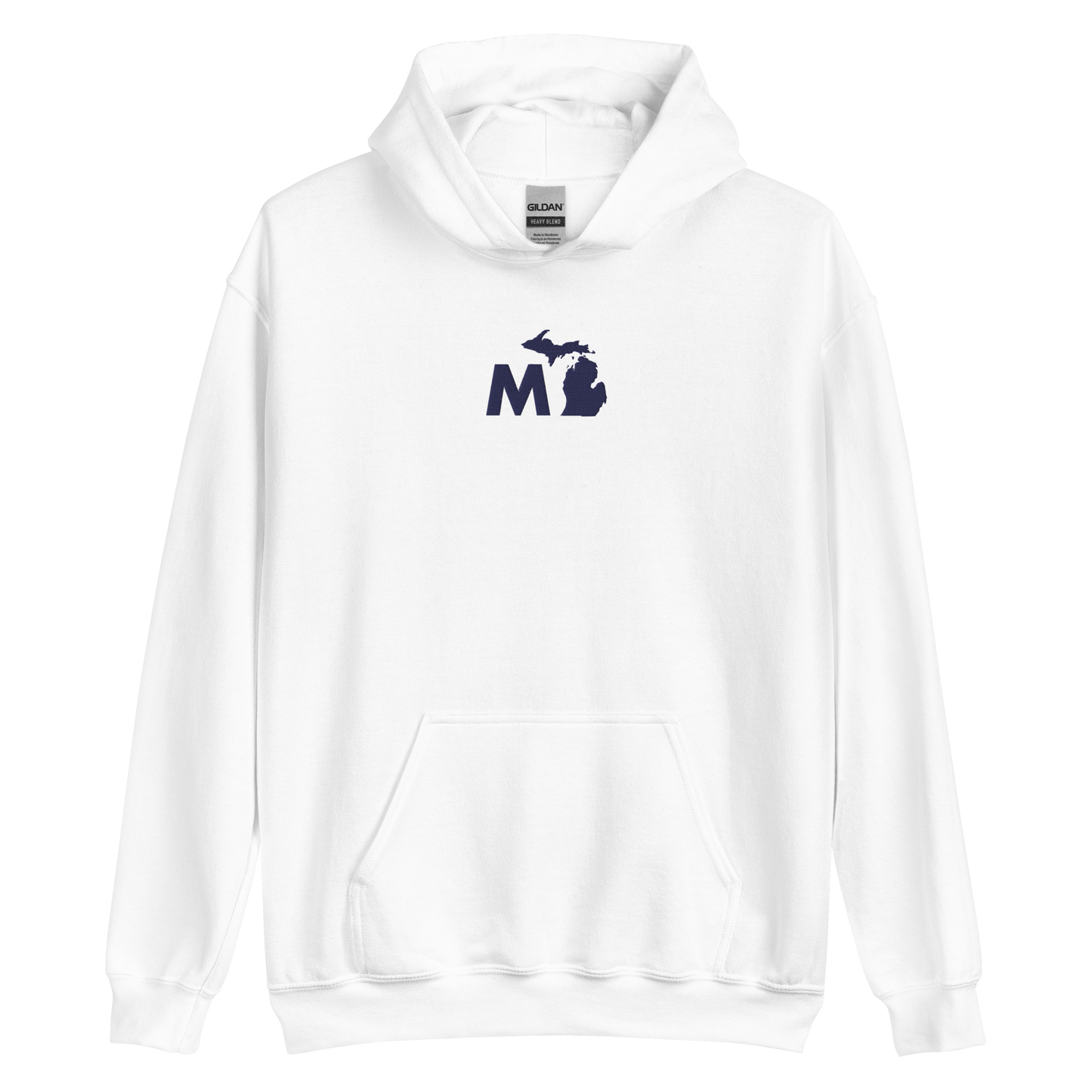 Michigan 'MI' Hoodie (Geometric Sans Font) | Unisex Standard - Emb.