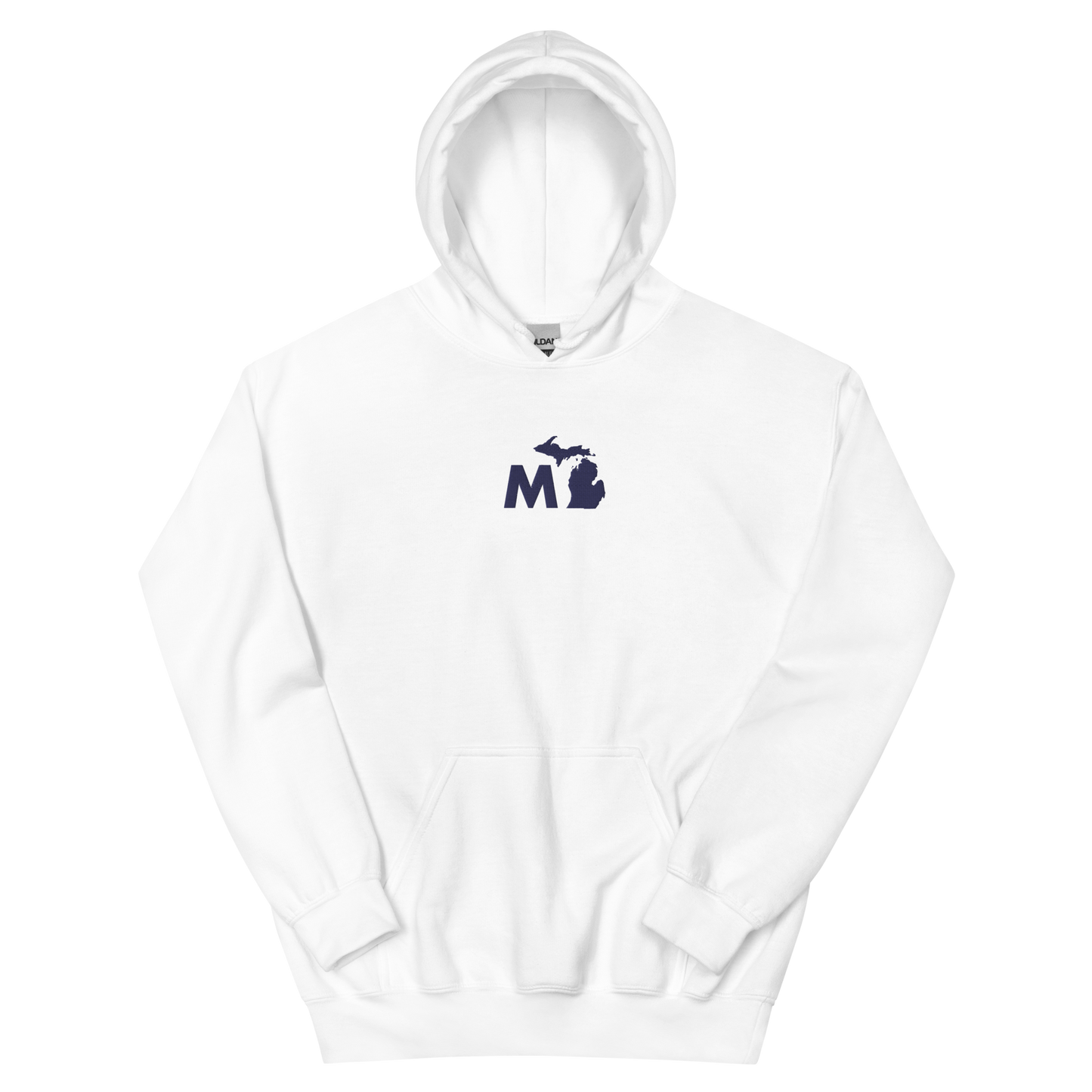 Michigan 'MI' Hoodie (Geometric Sans Font) | Unisex Standard - Emb.