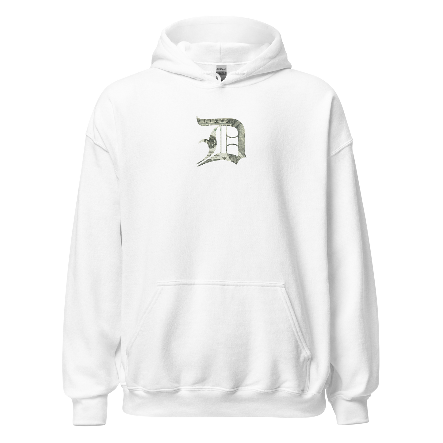 Detroit 'Old English D' Hoodie (Benjamins Edition) | Unisex Standard - Emb.