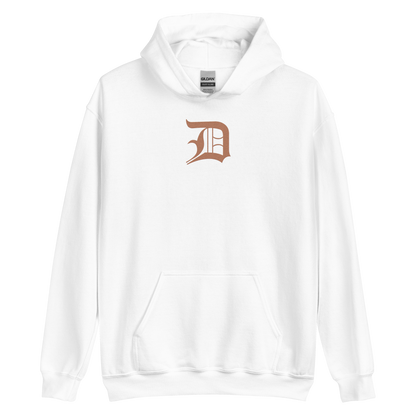 Detroit 'Old English D' Hoodie (Copper Color) | Unisex Standard - Emb.