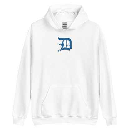 Detroit 'Old English D' Hoodie (Azure) | Unisex Standard - Emb.