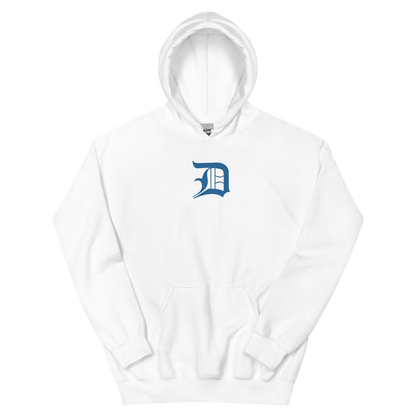 Detroit 'Old English D' Hoodie (Azure) | Unisex Standard - Emb.