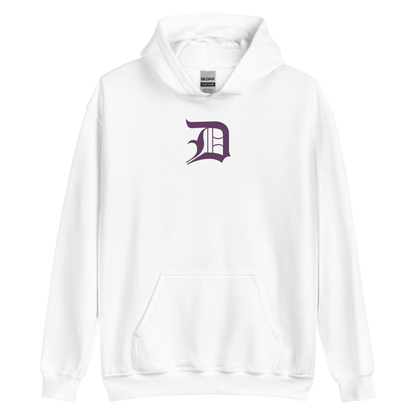 Detroit 'Old English D' Hoodie (Plum) | Unisex Standard - Emb.