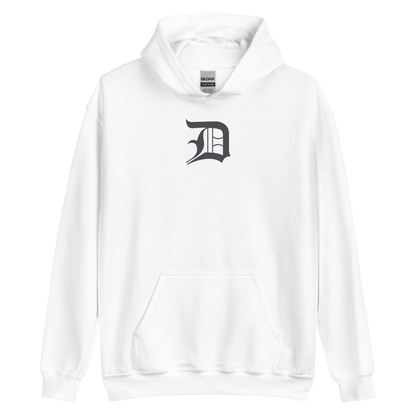 Detroit 'Old English D' Hoodie (Iron Ore Grey) | Unisex Standard - Emb.