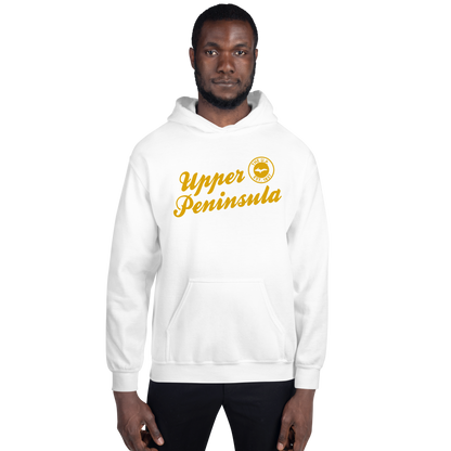 'Upper Peninsula EST. 1837' Hoodie (Gold Script Font) | Unisex Standard