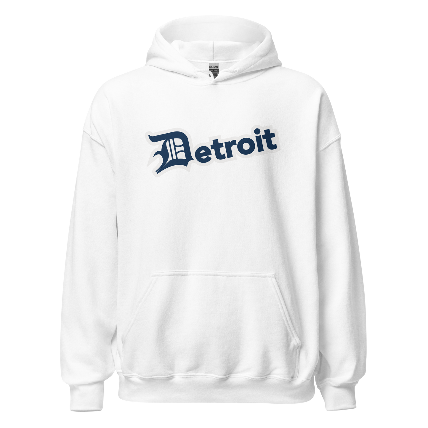 'Detroit' Hoodie (Navy w/ Old English 'D') | Unisex Standard