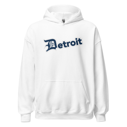 'Detroit' Hoodie (Navy w/ Old English 'D') | Unisex Standard